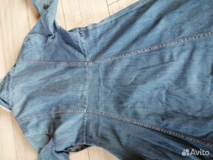 Джинсовое платье женское 46