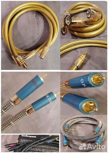 Акустические, аудио-видео кабеля, переходники