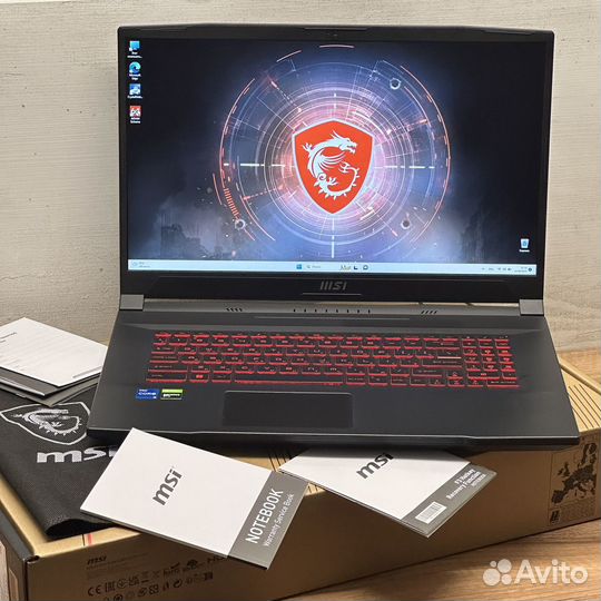 2023 MSI 17.3 144Hz I5-11400H/16GB/GTX 1650/SSD512