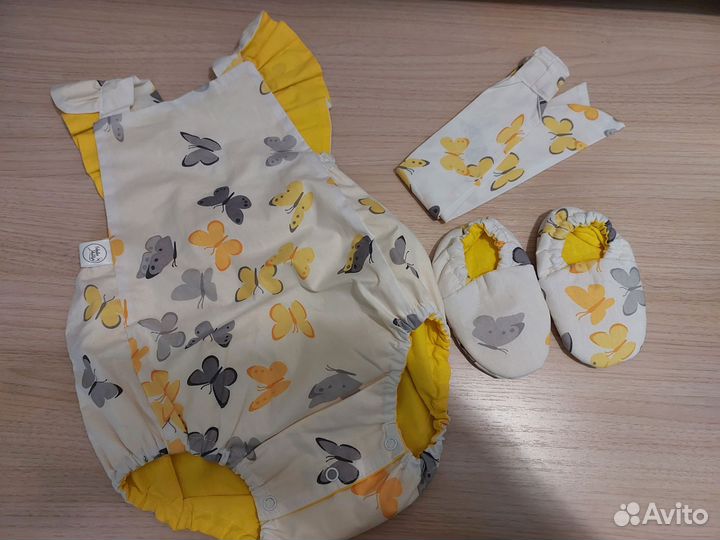 Новые летние комплекты на девочку на рост 74