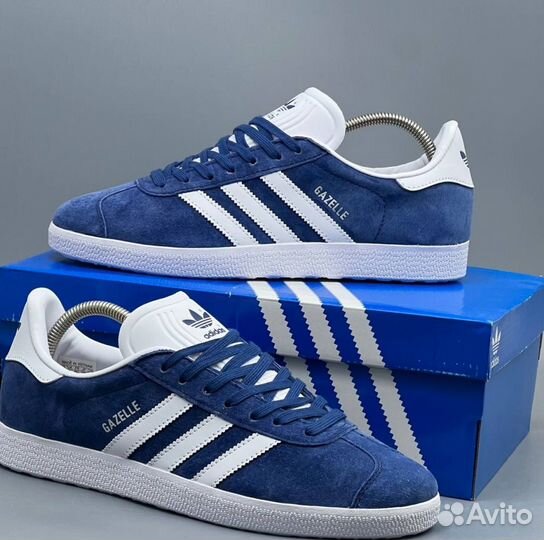 Синие кеды Adidas Gazelle