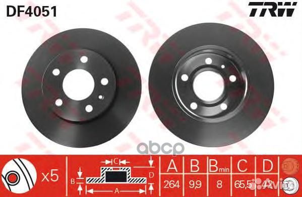 Диск тормозной opel astra 98/meriva 03/zafira