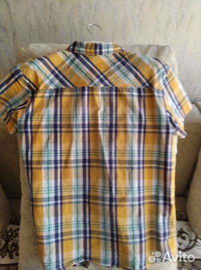 Рубашки в клеточку для мальчика рост 128 и 146-152