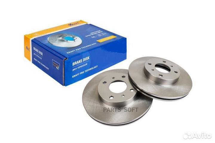 Kraft KT016053 Диск тормозной nissan almera/primer