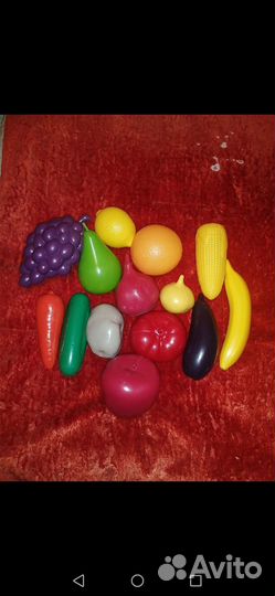 Овощи и фрукты игрушки