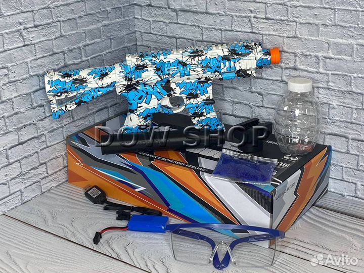 Детский автомат M4 orbeez Синий