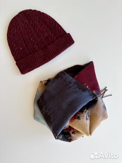 Комплект шарф и 2 шапки