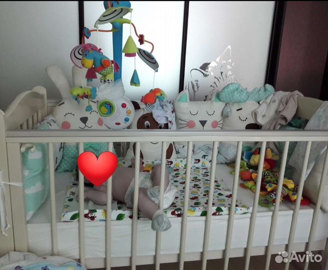 Бортики в кроватку мальчик/девочка