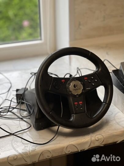 Игровой руль Logitech formula vibration feedback