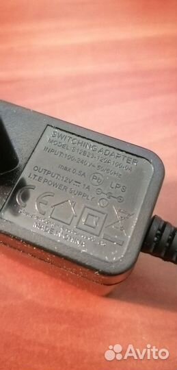 Блок питания 12В, 1А, штекер 5,5 мм