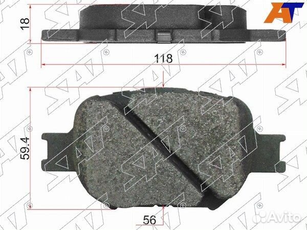 Колодки тормозные Передние toyota matrix