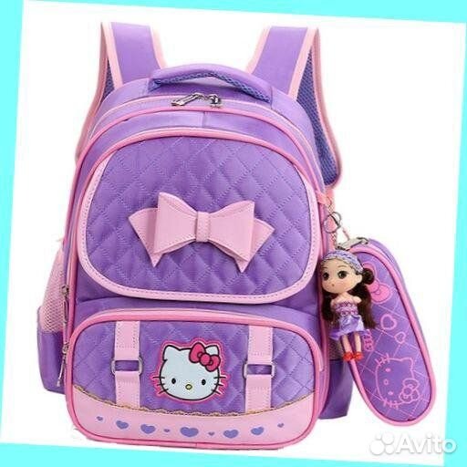 Новый школьный рюкзак для девочки Hello Kitty