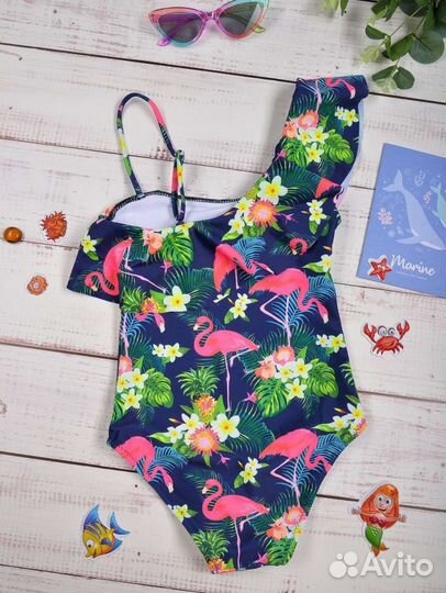 Слитный купальник для девочки