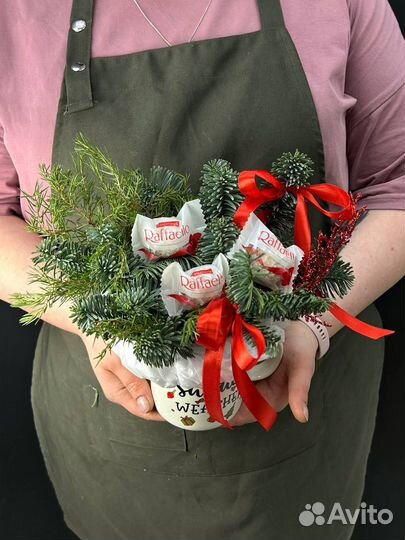 Композиция из нобилиса в кружке