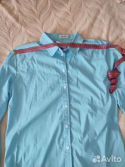 Рубашка женская голубая 48 новая