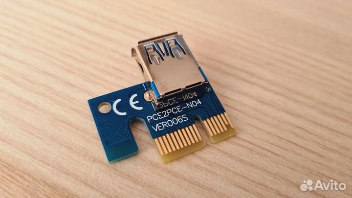 Новый USB Адаптер PCI-e для райзеров (слоник)