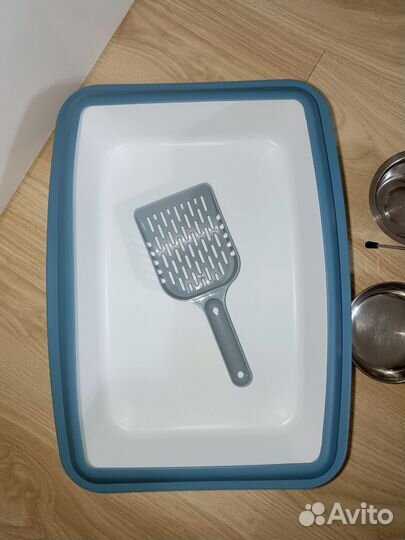 Кошачий лоток и миски