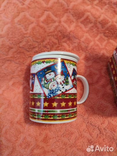 Кружка заварочная, наволочка с пайетками