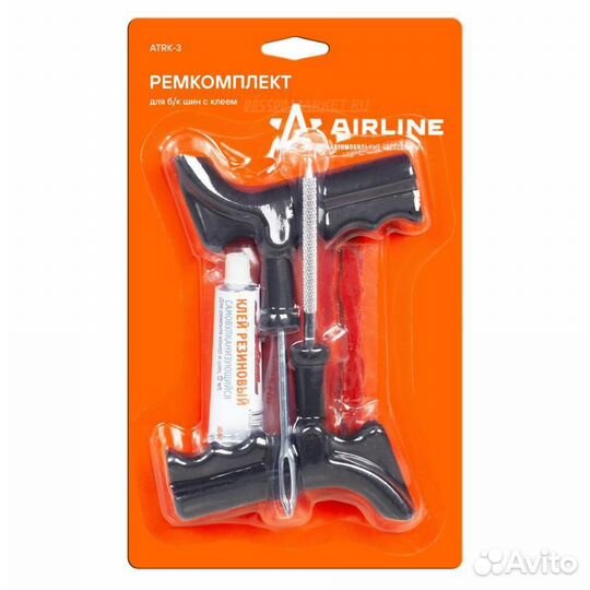 Airline atrk-3 Ремкомплект для ремонта б/к шин с к