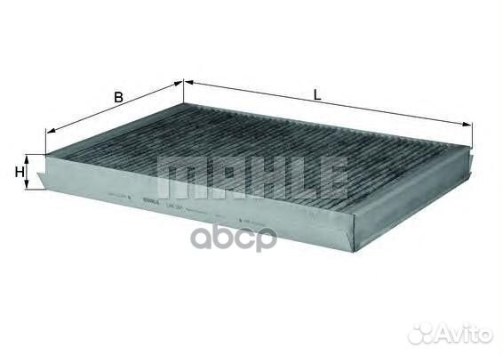 Фильтр салона (угольный) LAK307 Mahle/Knecht