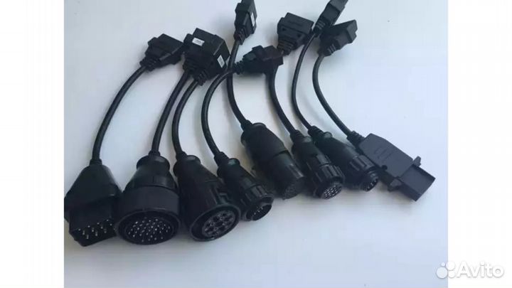 Набор из 8 переходников для легковых омобилей obd2
