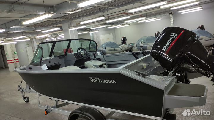 Лодка Volzhanka 46 Fish с мотором yamer EF60