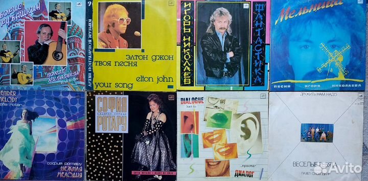 Коллекция виниловых пластинок зарубежная и СССР
