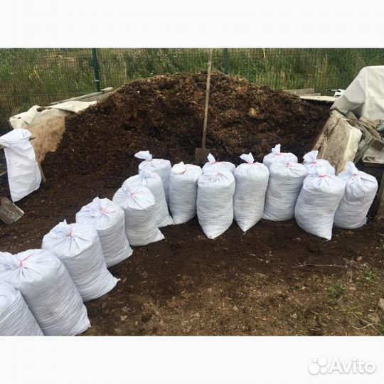 Навоз перегной в мешках