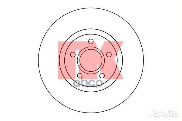 Диск тормозной передний вентилируемый ford focu