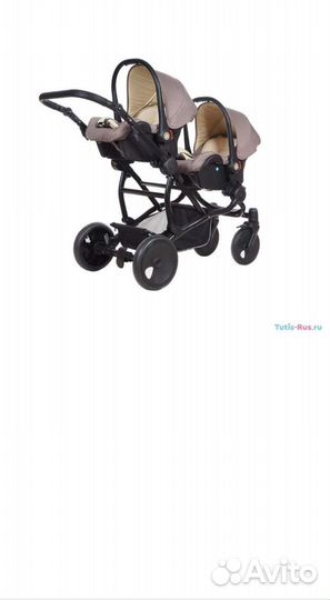 Коляска для двойни 3 в 1 Tutis terra