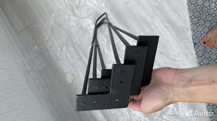 Металлические ножки шпильки для стола лофт 70см