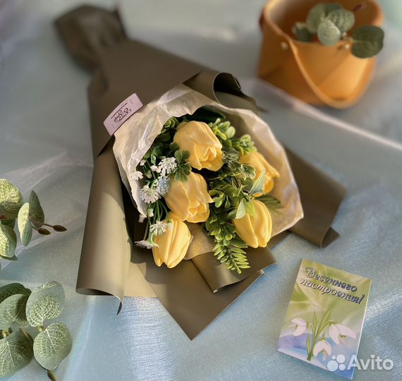 Мини букет из мыла