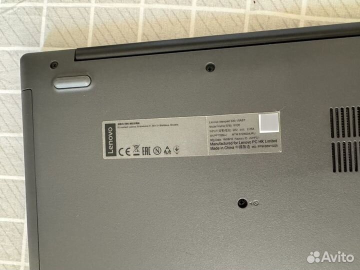 Ноутбук lenovo ideapad 330-15AST