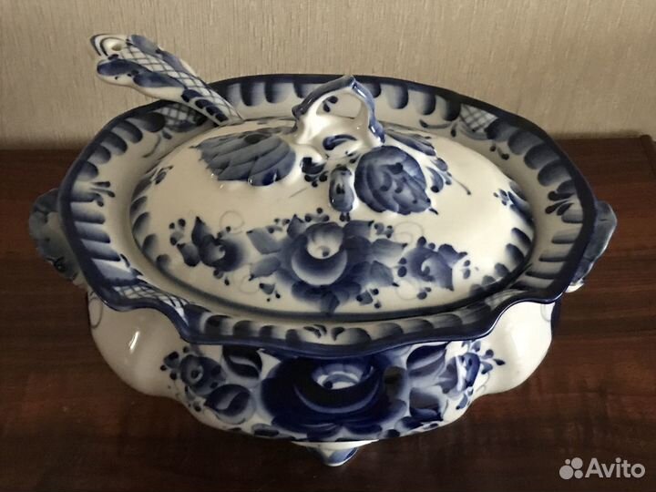 Гжель столовая посуда