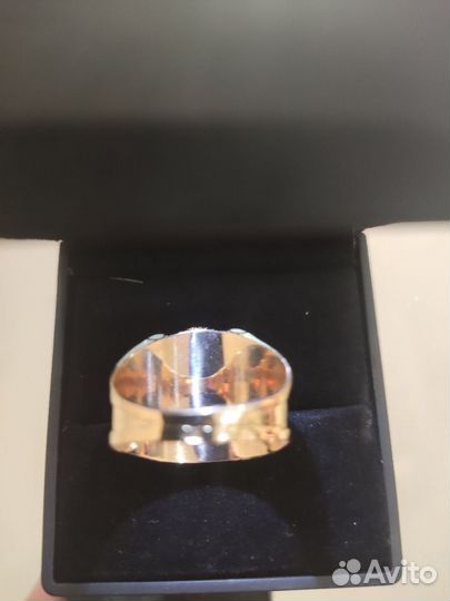 Золотая печатка перстень кольцо 585