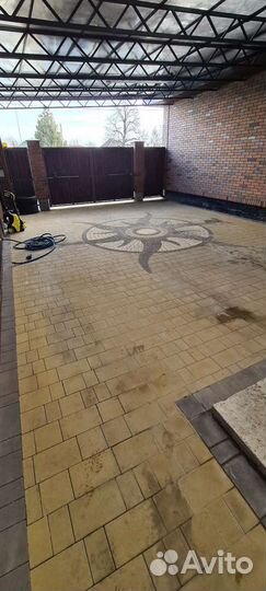 Мойка тротуарной плитки