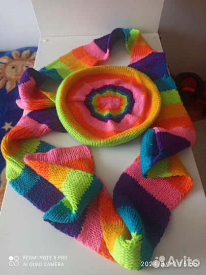 Вязаный берет