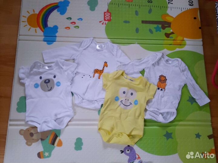 Боди детские Bonprix Collection,4 штуки(р-р 56-62)