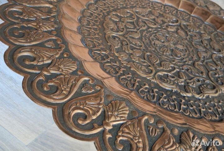 Пано, чеканка, барельеф на меди Западная Германия