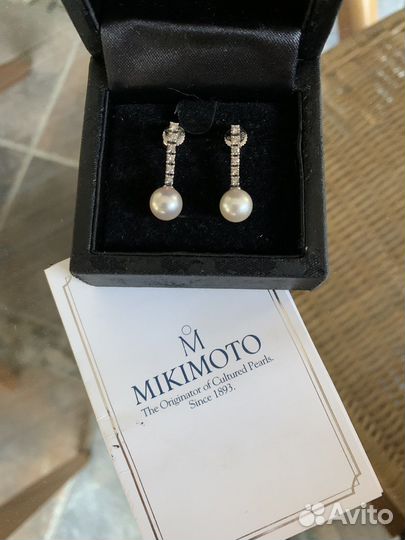 Серьги Mikimoto оригинал
