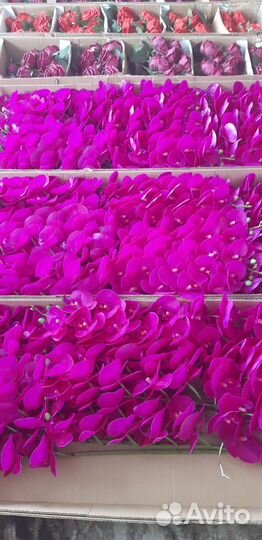 Орхидеи силиконовые, листья орхидеи