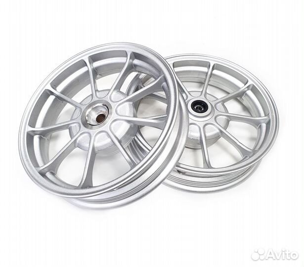 Литые диски к-т Honda Dio 27/34 бар.торм. серебро