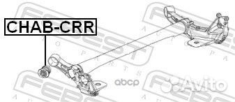 Сайлентблок задней балки chab-CRR Febest