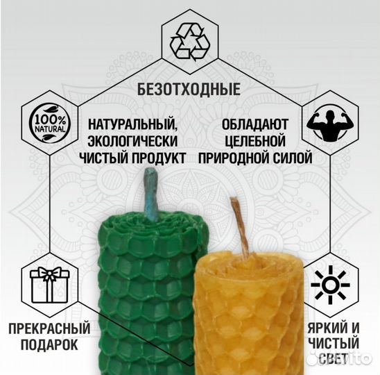 Свечи из вощины