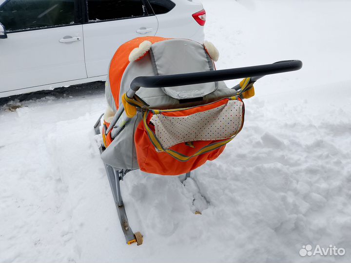 Детские санки с колесами