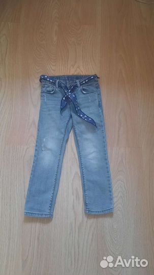 Джинсы zara для девочки 110,116
