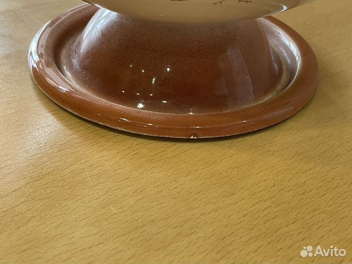 Супница эмалированная с крышкой СССР