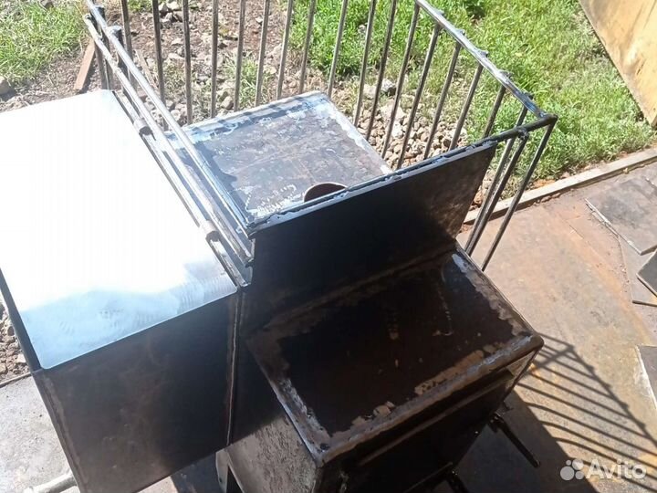 Печь для бани с баком