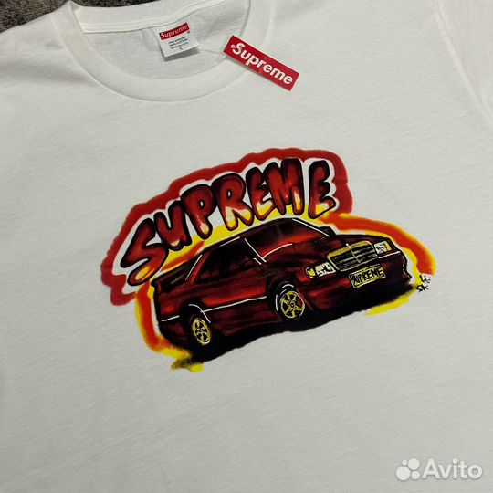 Футболка Supreme car машинка