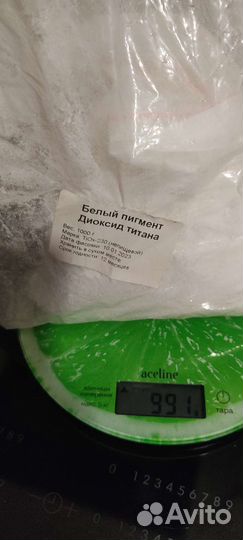 Диоксид титана, белый пигмент для гипса и бетона